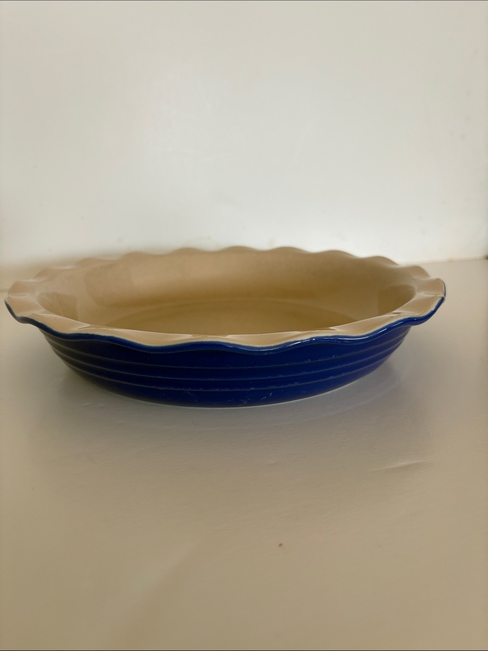 Olive & Thyme Stoneware Fluted Edge Pie Plate/Dish